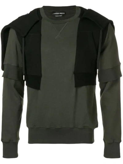 Alexander Mcqueen Layered Sweatshirt In Green