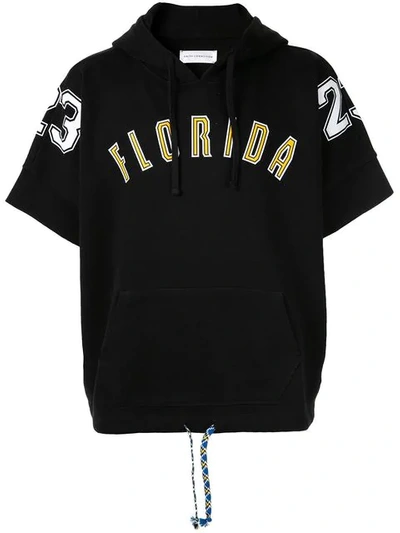 Faith Connexion Florida-print Cotton Hooded-sweatshirt In 001