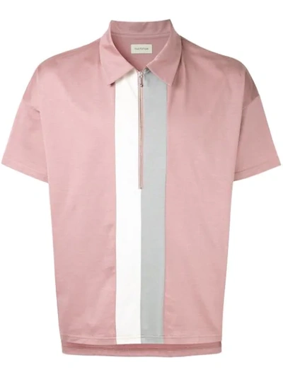 Factotum Colour-block Polo Shirt In Pink