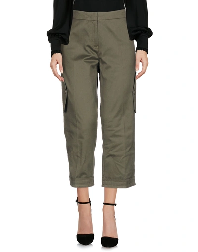 Moschino Cropped Pants & Culottes In Military Green