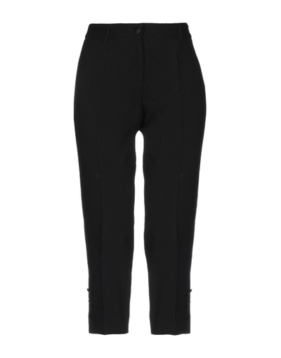 Dolce & Gabbana Cropped Pants In Black