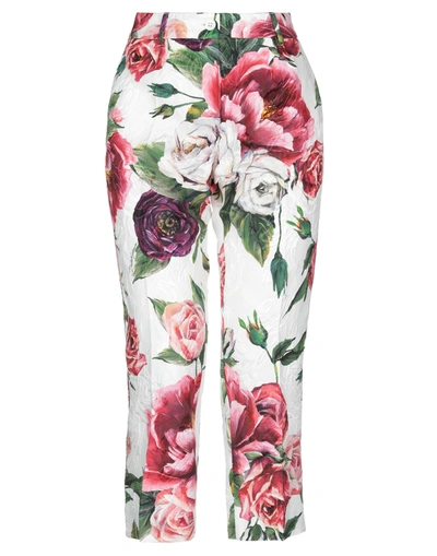 Dolce & Gabbana Cropped Pants In Multicolor