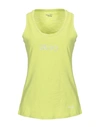 Liu •jo Tank Tops In Acid Green