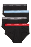 Calvin Klein 4-pack Cotton Briefs In Black/ Charcoal Heather
