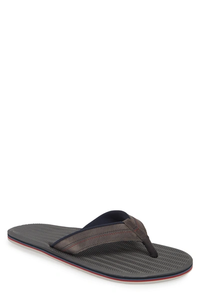 Hari Mari Brazos Lx Flip Flop In Charcoal