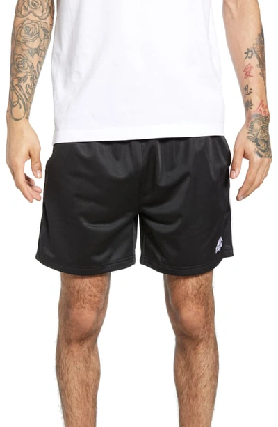 Kappa 222 Banda Cole Athletic Shorts In Black/ White