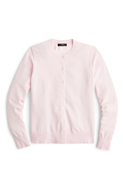 Jcrew Jackie Cotton Blend Cardigan In Pink ModeSens