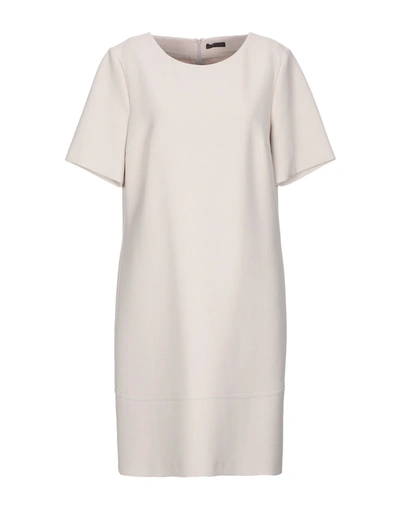 Peserico Short Dress In Beige
