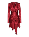 Alexandre Vauthier Short Dresses In Red