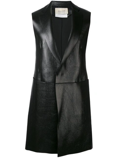Alix Sleeveless Midi Coat In Black