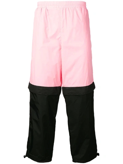 Upww Cargo Trousers With Detachable Layer In Pink