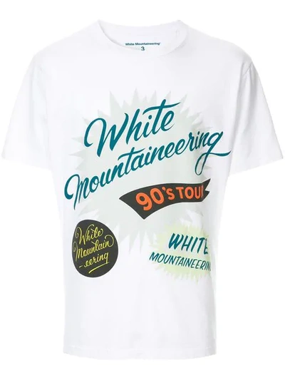White Mountaineering T-shirt Mit Logo-print In White