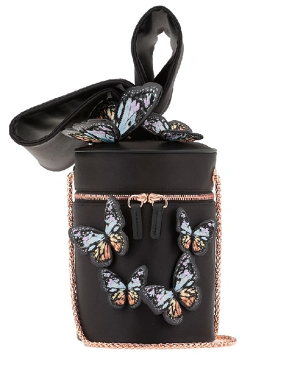 Sophia Webster Bonnie Butterfly Bag In Black & Rainbow Sophia Webster Bonnie Butterfly Bag In Black & Rainbow