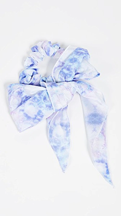 Namjosh Tie Dye Scrunchie In Lilac/blue Tie Dye