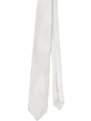 Prada Satin Tie In Silber