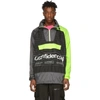 Marcelo Burlon County Of Milan Intel Lettering Shell Windbreaker Jacket In Black Green