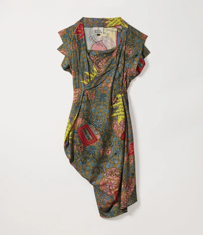 Vivienne Westwood Grand Fond Dress Multicolour In Multicolor Print