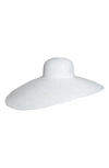 Eric Javits Giant Floppy Squishee Hat - White In Ice