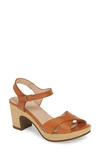 Wonders Platform Sandal In Nature Cuero Leather