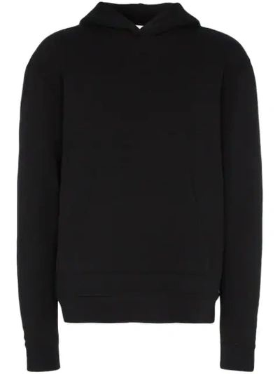 John Elliott Basic Cotton Hooded Sweatshirt In Black