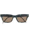 Thom Browne X Dita Tortoise Sunglasses In Multicolor