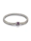 John Hardy Women's Classic Chain Gemstone & Sterling Silver Extra-small Bracelet In Amethyst