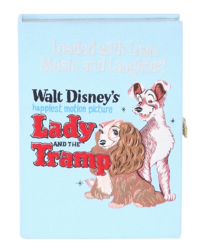 Olympia Le-tan Lady And The Tramp Book Crossbody Clutch Bag In Blue