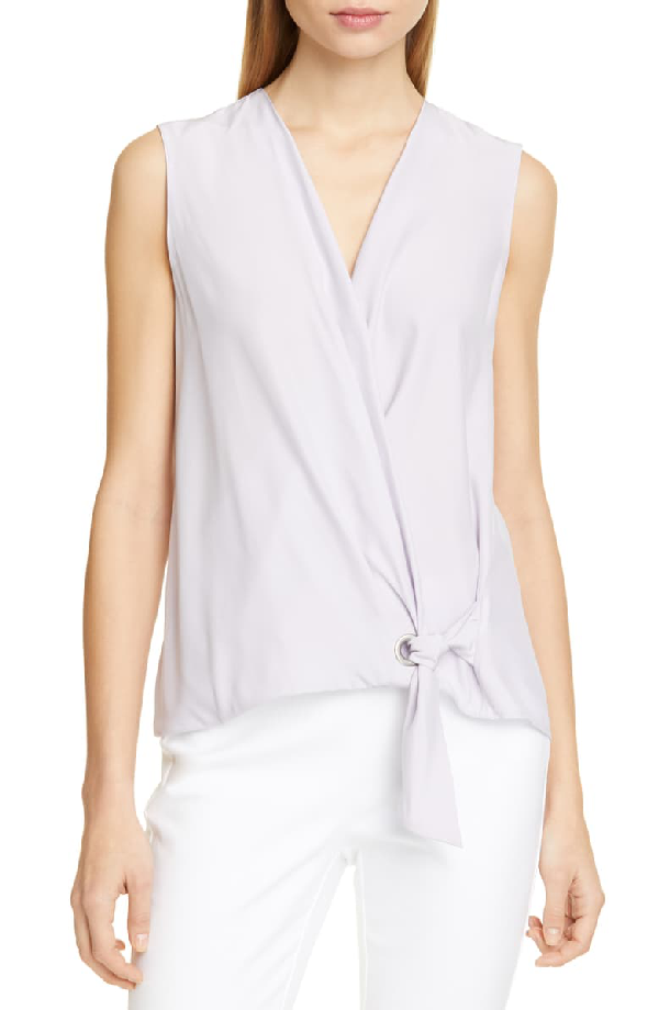 sleeveless popover blouse