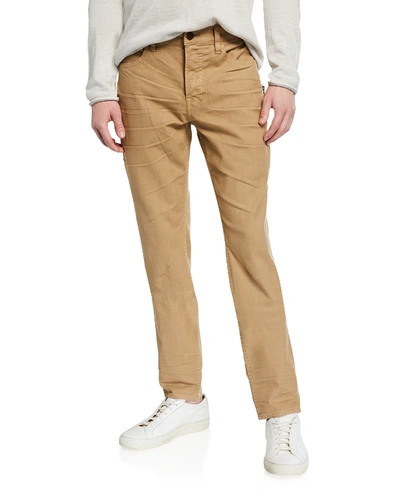 Hudson Men's Sartor Relaxed Skinny Twill Pants In Khaki