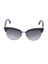 Fendi 55mm Butterfly Sunglasses In Blue