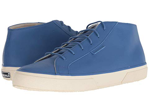 superga navy leather