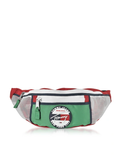 Tommy Hilfiger The Heritage Fabric Belt Bag In Green