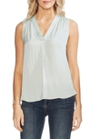 Vince Camuto Rumpled Satin Blouse In Morning Dew