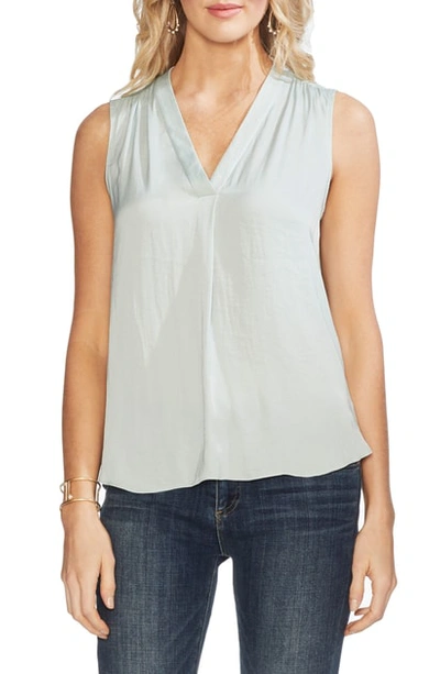 Vince Camuto Rumpled Satin Blouse In Morning Dew