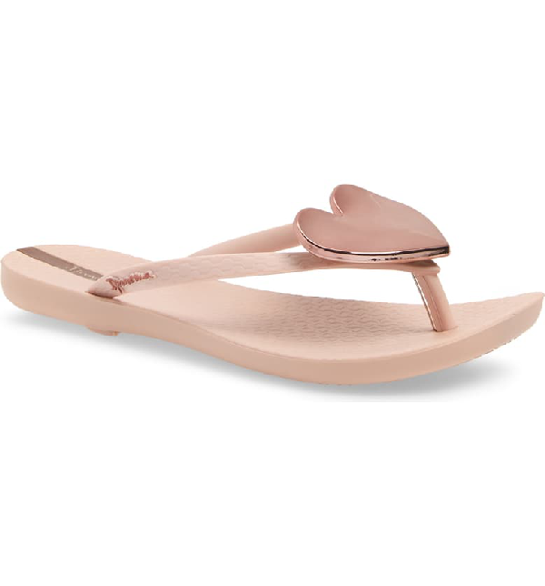 ipanema women's wave heart flip flop