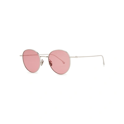 Komono Conrad Round-frame Sunlgasses In Pink