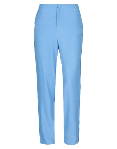 Mkt Studio Patricia Crepe Trousers In Azure