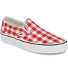 Gingham Racing Red/ True White
