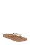 Reef Cushion Bounce Slim Flip Flop In Nude