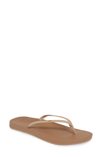 Reef Cushion Bounce Slim Flip Flop In Nude