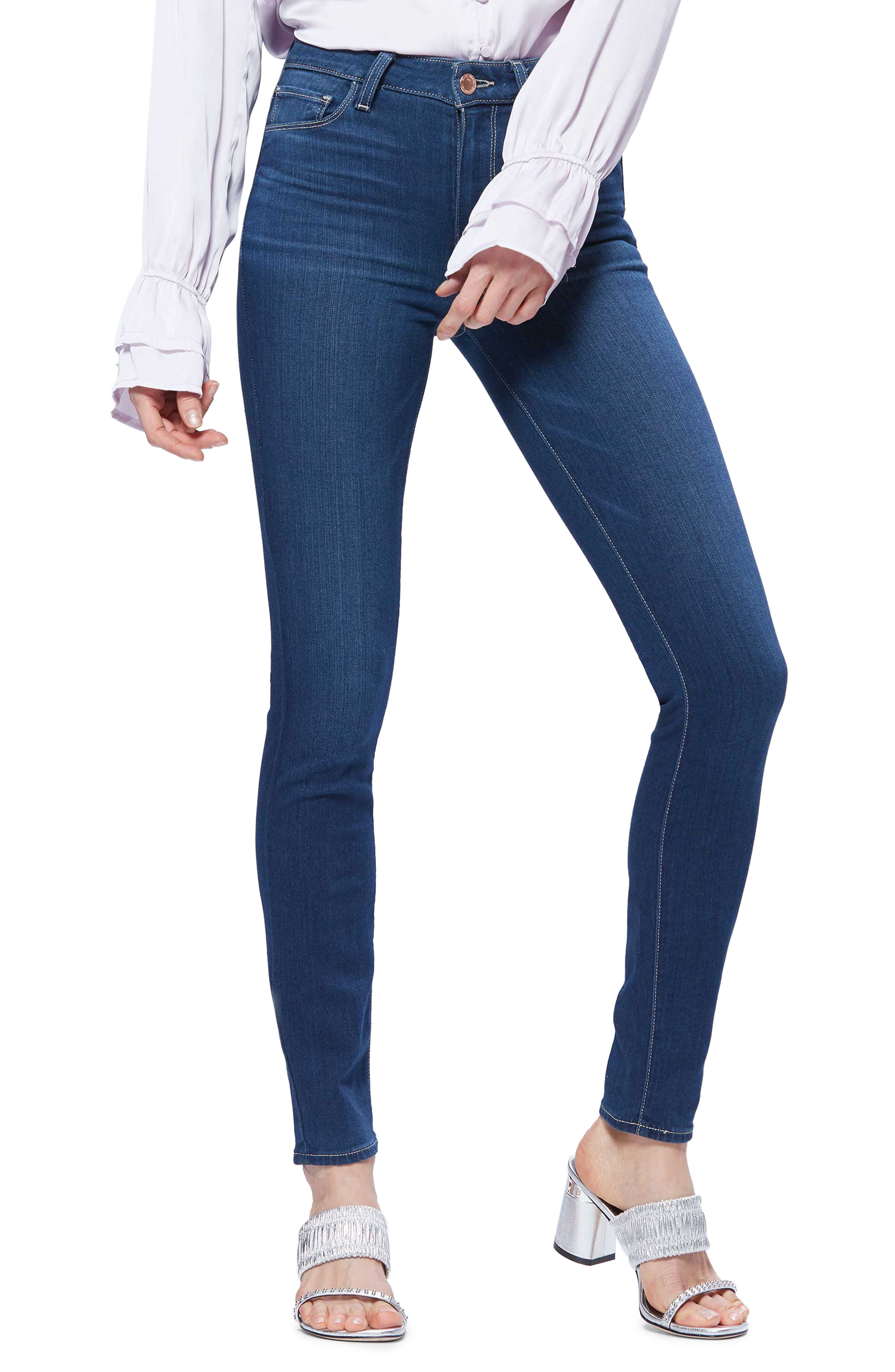 Paige Hoxton High Waist Ultra Skinny Jeans In Tulum Modesens