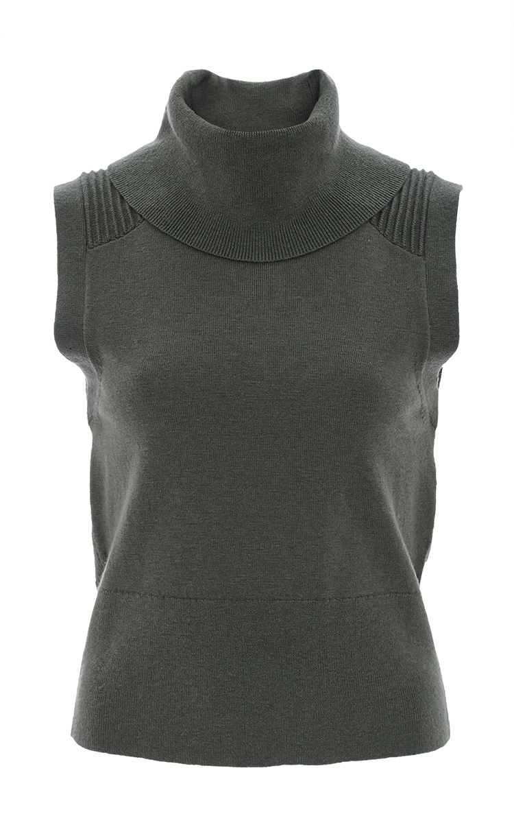 Marissa b Grayson Green Sleeveless Turtleneck ModeSens