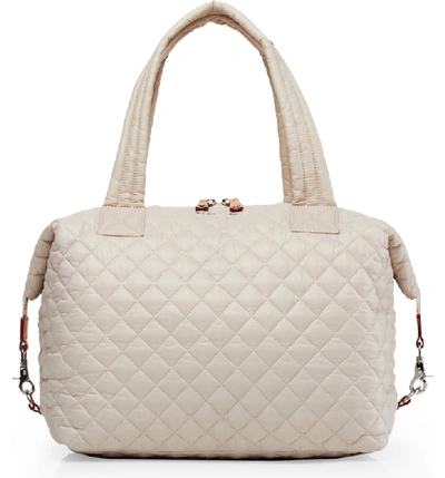 Mz Wallace Large Sutton Bag In Mushroom