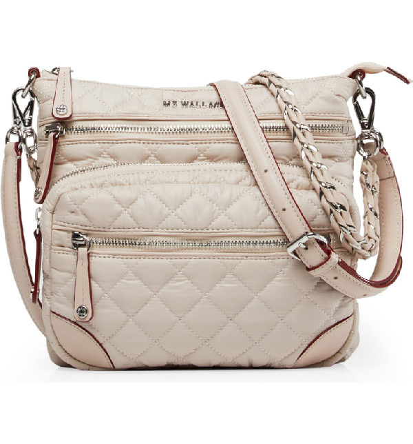 Mz Wallace M Z Wallace Downtown Crosby Crossbody Bag In Mushroom ModeSens