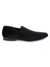 Steve Madden Classic Velvet Loafers In Black