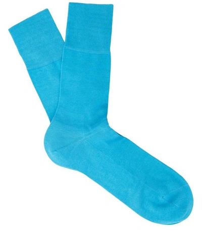 Falke Tiago Cotton-blend Socks In Blue