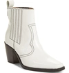 Ganni Western Bootie In Bright White 151