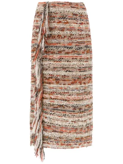 Nk Midi Tweed Skirt In Multicolour