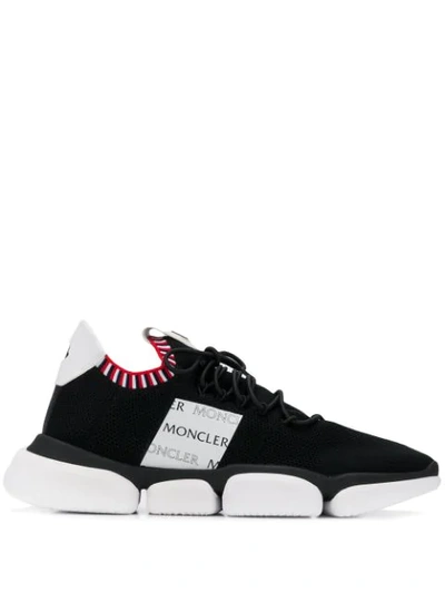 Moncler Low Top Sock Trainers In Black