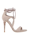 Le Silla Sandals In Pale Pink